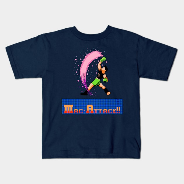 Mac-Attack (simple) Kids T-Shirt by SpennyEcks